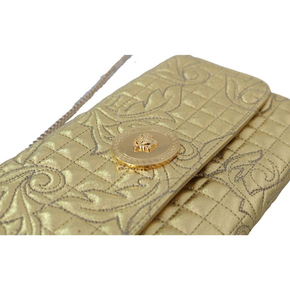 SOLD VERSACE Quilted Nappa Leather Evening Handbag - Picture 6 of 8